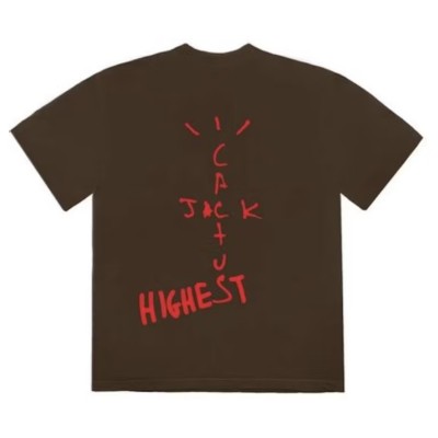 Travis Scott Jordan Cactus Jack Highest T Shirt Brown2.jpg