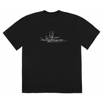 Travis Scott Cactus Jack Scribble Tee Black