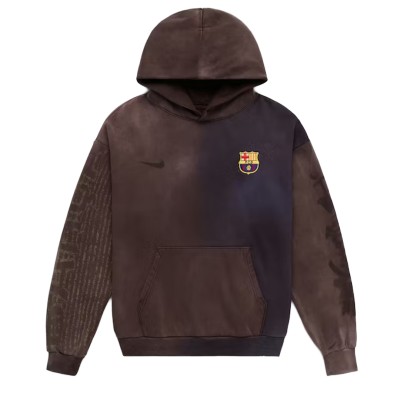 Travis Scott x Nike x FC Barcelona Split-Dye Crest Hoodie Multicolor