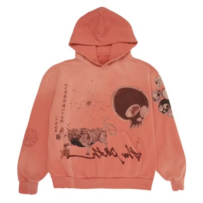Travis Scott Cactus Jack x Takashi Murakami The Path Hoodie Orange
