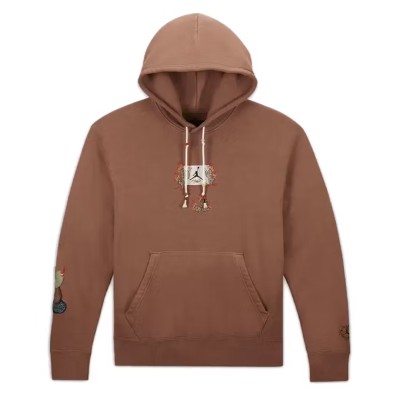Travis Scott x Jordan Flight Graphic Hoodie Archaeo Brown