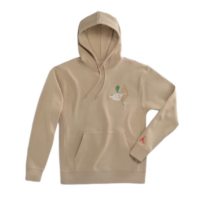 Travis Scott Cactus Jack x Jordan Pullover Hoodie Khaki/University Red