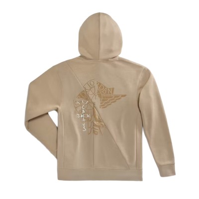 Travis Scott Cactus Jack x Jordan Pullover Hoodie Khaki:University Red2.jpg