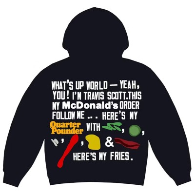 Travis Scott x CPFM 4 CJ Script Hoodie Black