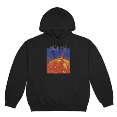 Travis Scott Highest In The Room Sun Hoodie Black