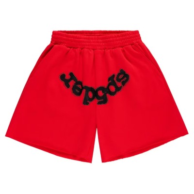 Sp5der OG Studded Sweatshort Red.jpg