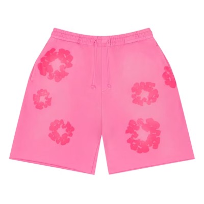 Denim Tears Mono Cotton Wreath Sweat Shorts Pink.jpg