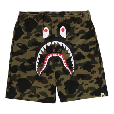 BAPE 1st Camo Shark Regular Fit Sweat Shorts Shorts Green.jpg