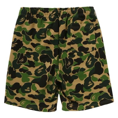 BAPE ABC Camo Shark Sweat Shorts Green2.jpg