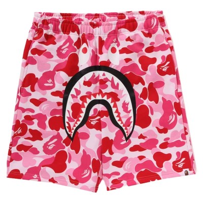 BAPE ABC Camo Shark Sweat Shorts Pink.jpg