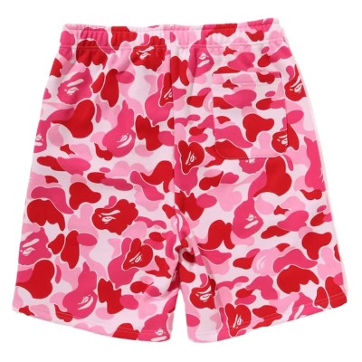 BAPE ABC Camo Shark Sweat Shorts Pink2.jpg