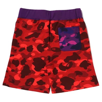 BAPE Crazy Camo Shark Sweat Shorts Navy2.jpg