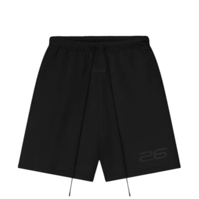 Fear of God Essentials Satin Fleece Relaxed Sweatshort Vintage Black.jpg