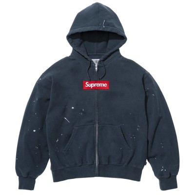 Supreme : MM6 Maison Margiela Box Logo Zip Up Hooded Sweatshirt Navy.jpg