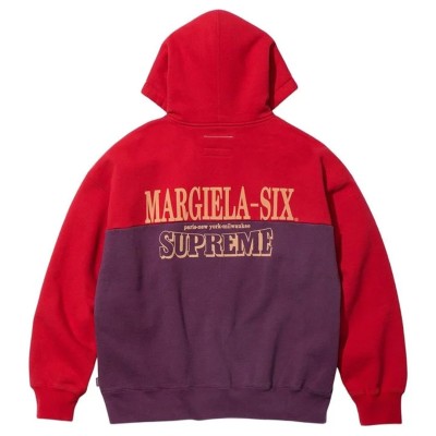 Supreme : MM6 Maison Margiela Eagle Zip Up Hooded Sweatshirt Red2.jpg