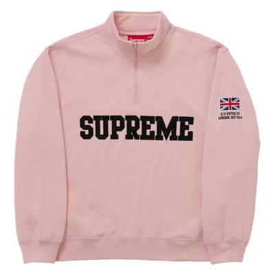 Supreme Shop Flag Half Zip Pullover Peach.jpg