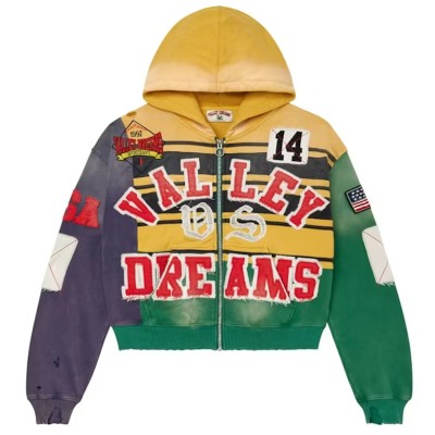 Vale Forever Collage Zip Up Top Mardi Gras