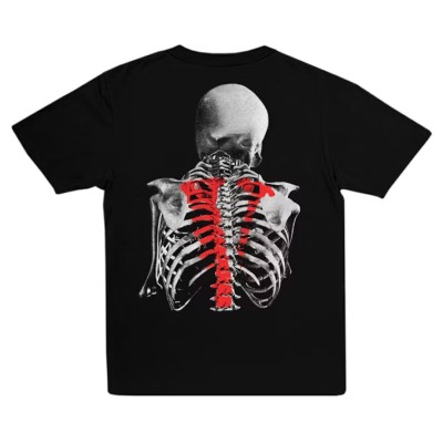 Vlone x Never Broke Again Bones T-shirt Black