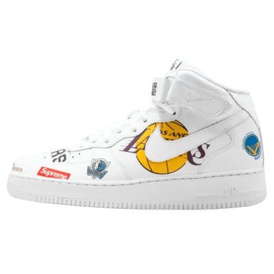 Nike Air Force 1 Mid Supreme NBA White