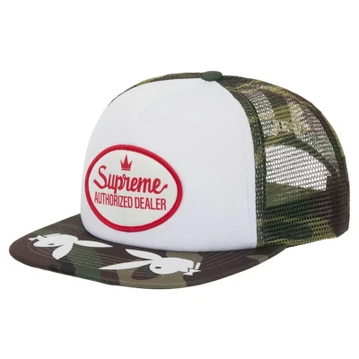 Supreme Playboy Mesh Back 5-Panel Woodland Camo