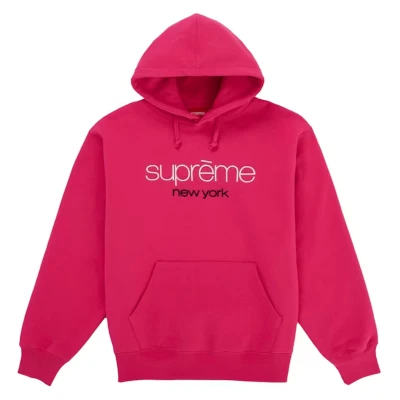Supreme Classic Logo Hooded Sweatshirt Bright Fuchsia.jpg