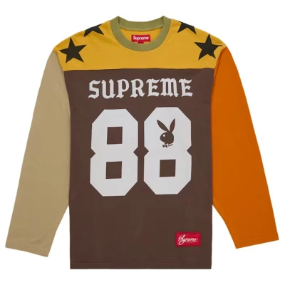 Supreme Playboy L:S Football Top Brown.jpg