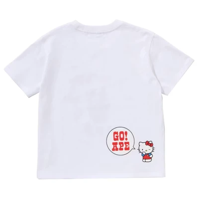 BAPE x Sanrio Characters Hello Kitty College Mini Tee White (Ladies)2.jpg