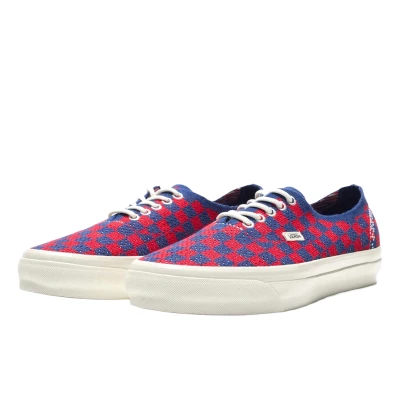 Vans LX Authentic 44 EK Punk Check Red Blue2.jpg
