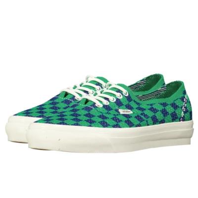 Vans LX Authentic 44 EK Punk Check Green Navy2.jpg