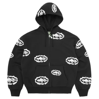 Corteiz x Denim Tears Island Wreath Zip Hoodie Black.jpg