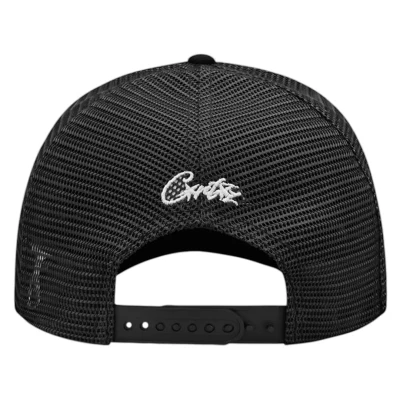 Corteiz Island Puff Print Trucker Hat Black2.jpg