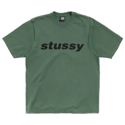 Stussy Shark Tee Pigment Dyed Pine2.jpg