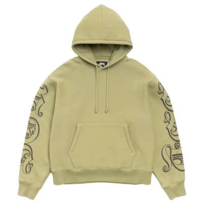 Stussy Motif Print Hoodie Moss