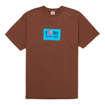 Supreme Alone Time Tee Brown.jpg