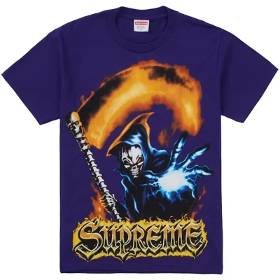 Supreme Grim Reaper Tee Purple