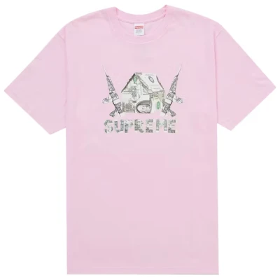 Supreme Origami Tee Light Pink