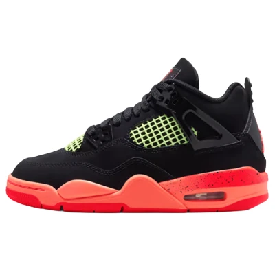 Jordan 4 Retro Black Infrared Barely Volt (GS)