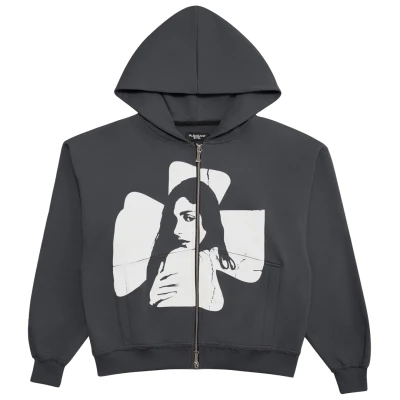 Pleasant Evil Cross Zip Hoodie Smoke Grey.jpg