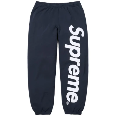 Supreme Satin Applique Sweatpant Washed Navy.jpg