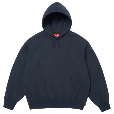 Supreme Satin Applique Hooded Sweatshirt Navy2.jpg