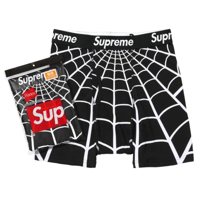 Supreme:Hanes Spider-Man Boxer Briefs (2 Pack) Black.jpg