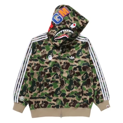 adidas x BAPE Relaxed Fit Track Camo Shark Full Zip Hoodie Green *Ostatni rozmiar*