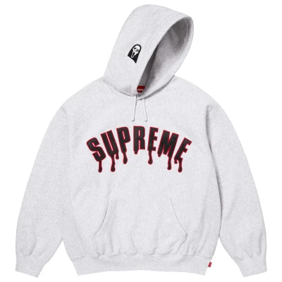 Supreme Ghostface Arc Hooded Sweatshirt Ash Grey