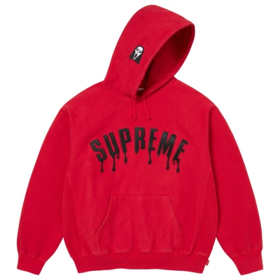Supreme Ghostface Arc Hooded Sweatshirt Red.jpg