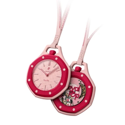 Swatch Audemars Piguet Royal Pop Collection Pocket Watch Otto Rosso