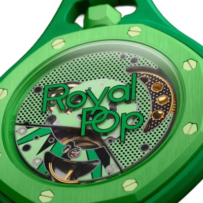 Swatch Audemars Piguet Royal Pop Collection Pocket Watch Green Eight2.jpg