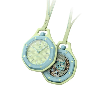 Swatch Audemars Piguet Royal Pop Collection Pocket Watch Blaue Acht.jpg