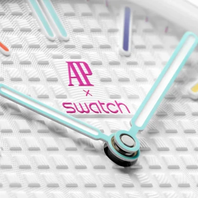 Swatch Audemars Piguet Royal Pop Collection Pocket Watch Huit Blanc2.jpg