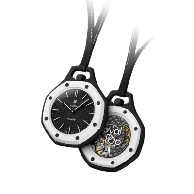 Swatch Audemars Piguet Royal Pop Collection Pocket Watch Ocho Negro.jpg