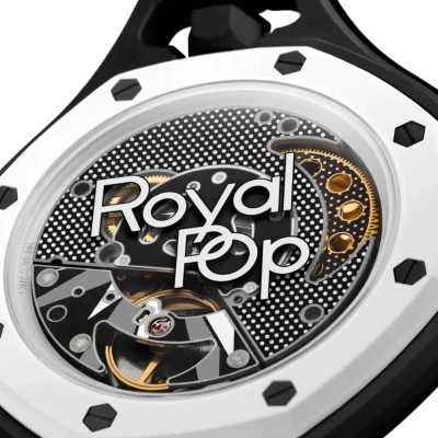 Swatch Audemars Piguet Royal Pop Collection Pocket Watch Ocho Negro2.jpg